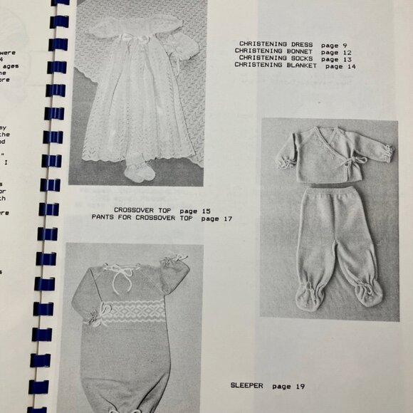 Machine Knitting Pattern Book Baby Gift Catalog Christening Personalized Cap Etc - Picture 3 of 4